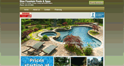 Desktop Screenshot of bluefountainpools.com